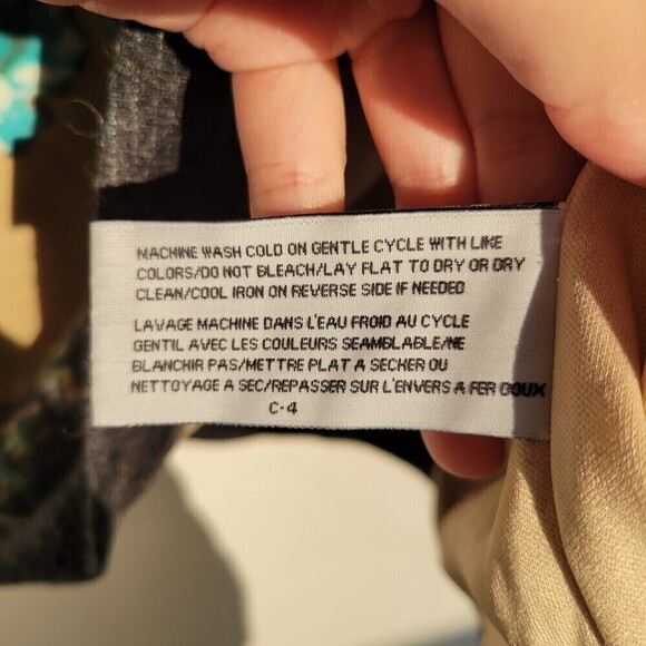 ModCloth Tulle Tan Brown Floral Knit Long Sleeve Pullover Wool Blend Sweater Med - Picture 10 of 11